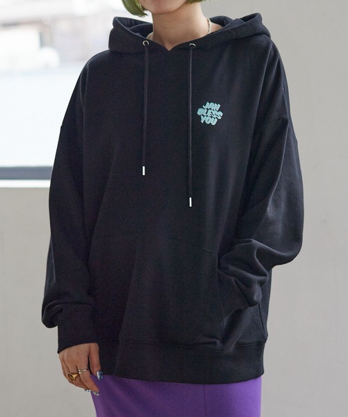 PBLIM(ページボーイリム)の「PAGEBOYLIM/フラッフィーロゴスウェット(パーカー・レディース・ブラック/グレー/ブルーグリーン・MEDIUM/LARGE)」の9枚目の写真