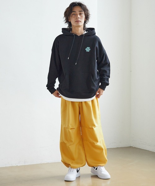 PBLIM(ページボーイリム)の「PAGEBOYLIM/フラッフィーロゴスウェット(パーカー・レディース・ブラック/グレー/ブルーグリーン・MEDIUM/LARGE)」の5枚目の写真