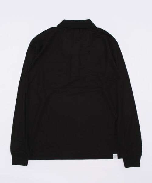 GIORDANO（ジョルダーノ）の「[GIORDANO] ライオン刺繍ロングスリーブポロシャツ（ポロシャツ・レディース・ホワイト/ブラック・LARGE/MEDIUM/X-LARGE）」の3枚目の写真