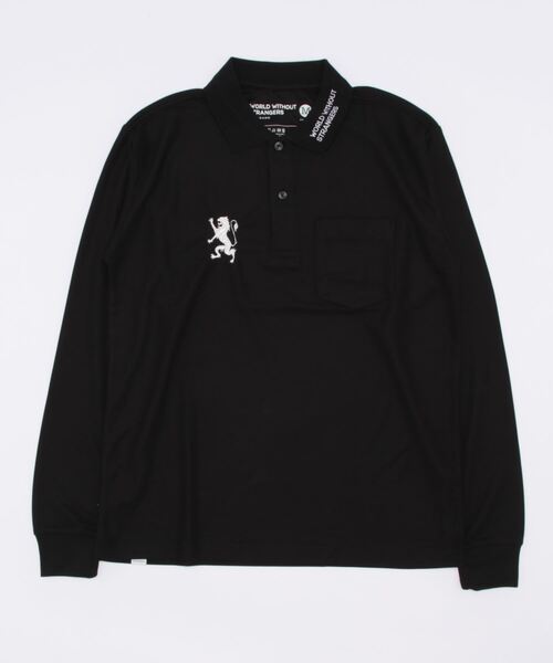 GIORDANO（ジョルダーノ）の「[GIORDANO] ライオン刺繍ロングスリーブポロシャツ（ポロシャツ・レディース・ホワイト/ブラック・LARGE/MEDIUM/X-LARGE）」の17枚目の写真