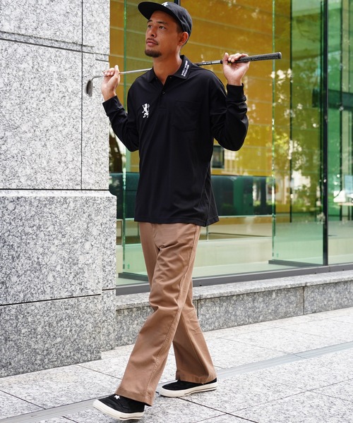 GIORDANO（ジョルダーノ）の「[GIORDANO] ライオン刺繍ロングスリーブポロシャツ（ポロシャツ・レディース・ホワイト/ブラック・LARGE/MEDIUM/X-LARGE）」の20枚目の写真