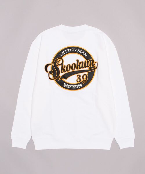 SKOOKUM（スクーカム）の「SKOOKUMサークル刺繍スウェット（スウェット・メンズ・ホワイト/ブラック・M/L）」の12枚目の写真