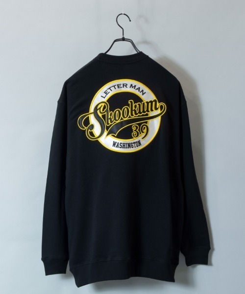 SKOOKUM（スクーカム）の「SKOOKUMサークル刺繍スウェット（スウェット・メンズ・ホワイト/ブラック・M/L）」の2枚目の写真