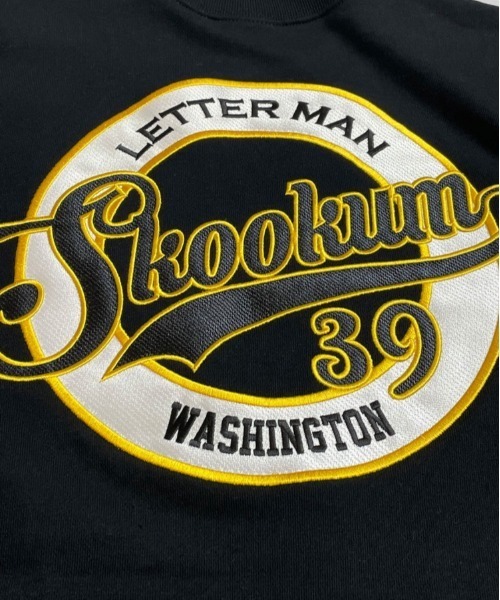 SKOOKUM（スクーカム）の「SKOOKUMサークル刺繍スウェット（スウェット・メンズ・ホワイト/ブラック・M/L）」の7枚目の写真