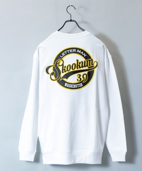 SKOOKUM（スクーカム）の「SKOOKUMサークル刺繍スウェット（スウェット・メンズ・ホワイト/ブラック・M/L）」の10枚目の写真