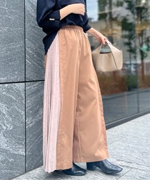 Chez toi | サイドプリーツワイドパンツ(その他パンツ)