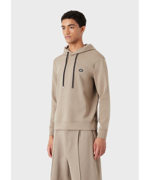 Emporio Armani◆マイクロロゴパッチフード付きスウェットシャツ EMPORIO ARMANI(エンポリオアルマーニ)の「【エンポリオ