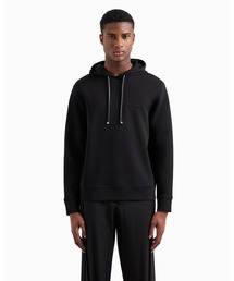 EMPORIO ARMANI | 【エンポリオ アルマーニ】フード付きスウェットシャツ マイクロロゴパッチ(スウェット)