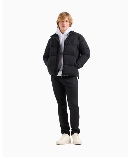 Emporio Armani◆マイクロロゴパッチフード付きスウェットシャツ エンポリオ アルマーニ】フード付きスウェットシャツ マイクロ