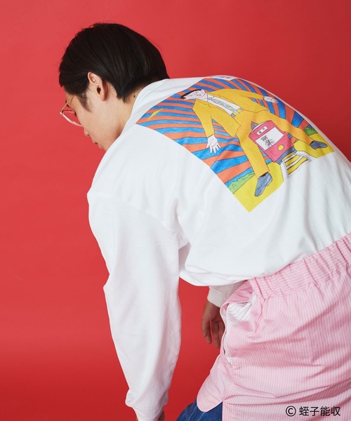 I am I in fact...(アイアムアイインファクト)の「IAMI×EBISU ロンT(Tシャツ/カットソー・レディース・ホワイト/レッド/グリーン/ブルー・M/XL)」の10枚目の写真