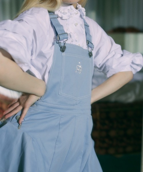 FickleBebe（フィクルベベ）の「FBフリルオーバーオール（サロペット 