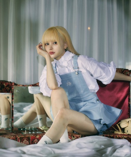FickleBebe（フィクルベベ）の「FBフリルオーバーオール（サロペット 