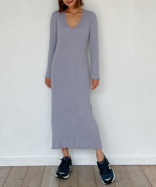 Vicente（ヴィセンテ）の「Grace knit onepiece（ワンピース・レディース・ブルー/ブラック/ホワイト・FREE）」の13枚目の写真