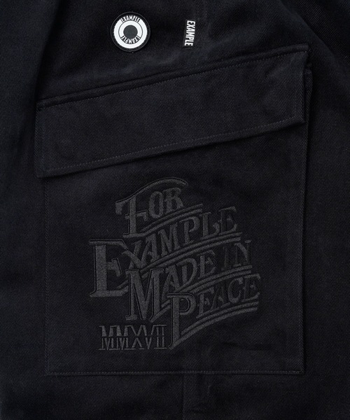 EXAMPLE(エグザンプル)の「EXAPLE EX MADE IN PEACE CARGO PANTS(カーゴパンツ・メンズ・オリーブ/ブルー系/ブラック・L/M/XL)」の20枚目の写真