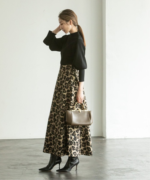 Noble（ノーブル）の「《追加》バルーンスリーブニット（ニット/セーター・レディース・ブラック/ベージュ・FREE）」の5枚目の写真