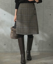 URBAN RESEARCH ROSSO | リバーチェックスカート(スカート)