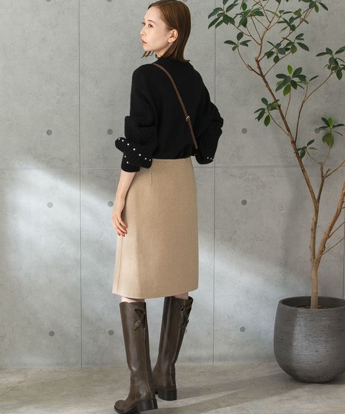 URBAN RESEARCH ROSSO（アーバンリサーチロッソ）の「リバーチェックスカート（スカート・レディース・ブラウン系その他/ベージュ系その他/ブルー系その他・36/38）」の9枚目の写真