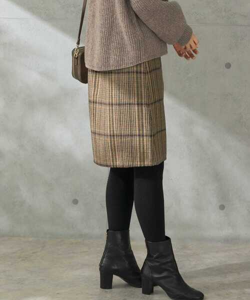 URBAN RESEARCH ROSSO（アーバンリサーチロッソ）の「リバーチェックスカート（スカート・レディース・ブラウン系その他/ベージュ系その他/ブルー系その他・36/38）」の10枚目の写真
