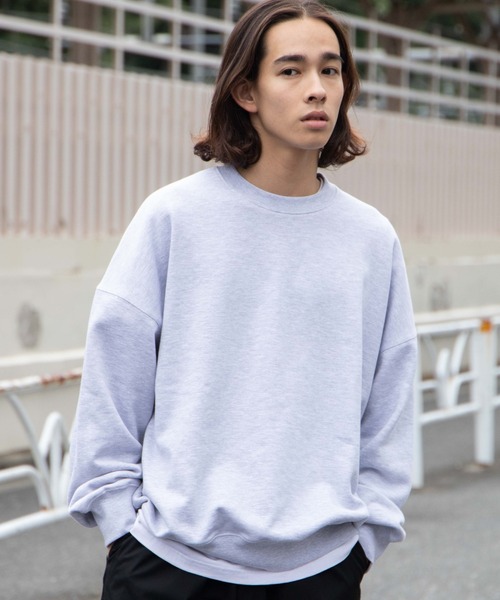 WEGO(ウィゴー)の「WEGO/【セットアップ対象商品】ヘビーウエイト BIGプルオーバー(スウェット・メンズ・グレー系その他/ブラック/ホワイト・MEDIUM/LARGE)」の3枚目の写真