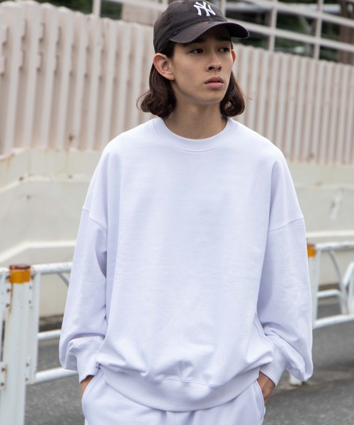 WEGO(ウィゴー)の「WEGO/【セットアップ対象商品】ヘビーウエイト BIGプルオーバー(スウェット・メンズ・グレー系その他/ブラック/ホワイト・MEDIUM/LARGE)」の1枚目の写真