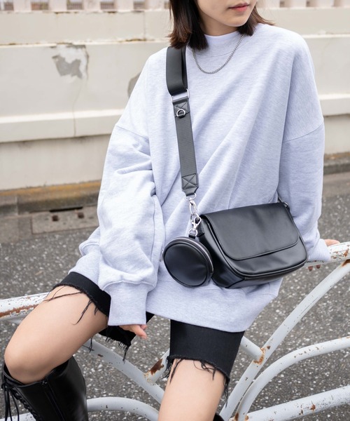 WEGO(ウィゴー)の「WEGO/【セットアップ対象商品】ヘビーウエイト BIGプルオーバー(スウェット・メンズ・グレー系その他/ブラック/ホワイト・MEDIUM/LARGE)」の4枚目の写真