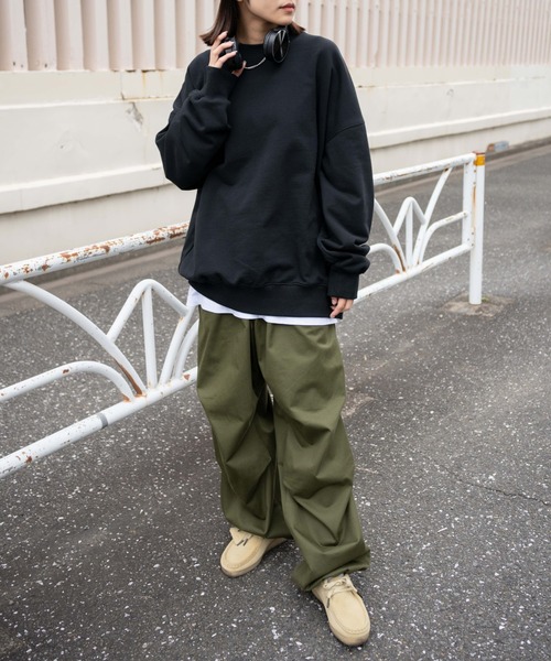 WEGO(ウィゴー)の「WEGO/【セットアップ対象商品】ヘビーウエイト BIGプルオーバー(スウェット・メンズ・グレー系その他/ブラック/ホワイト・MEDIUM/LARGE)」の15枚目の写真