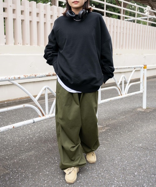 WEGO(ウィゴー)の「WEGO/【セットアップ対象商品】ヘビーウエイト BIGプルオーバー(スウェット・メンズ・グレー系その他/ブラック/ホワイト・MEDIUM/LARGE)」の12枚目の写真