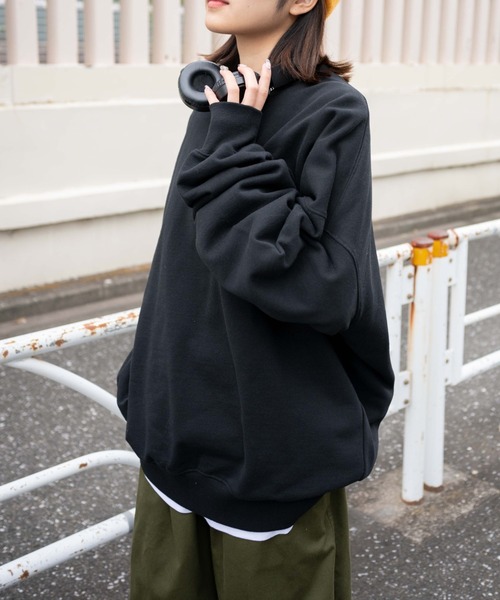 WEGO(ウィゴー)の「WEGO/【セットアップ対象商品】ヘビーウエイト BIGプルオーバー(スウェット・メンズ・グレー系その他/ブラック/ホワイト・MEDIUM/LARGE)」の21枚目の写真