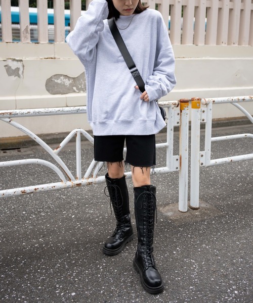 WEGO(ウィゴー)の「WEGO/【セットアップ対象商品】ヘビーウエイト BIGプルオーバー(スウェット・メンズ・グレー系その他/ブラック/ホワイト・MEDIUM/LARGE)」の19枚目の写真