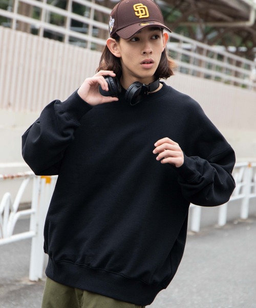 WEGO(ウィゴー)の「WEGO/【セットアップ対象商品】ヘビーウエイト BIGプルオーバー(スウェット・メンズ・グレー系その他/ブラック/ホワイト・MEDIUM/LARGE)」の17枚目の写真