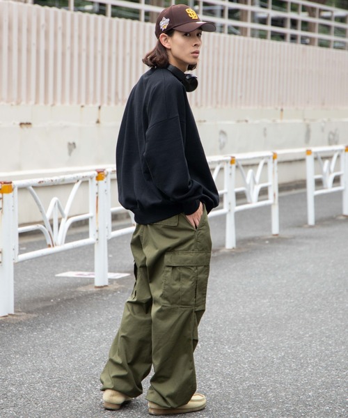 WEGO(ウィゴー)の「WEGO/【セットアップ対象商品】ヘビーウエイト BIGプルオーバー(スウェット・メンズ・グレー系その他/ブラック/ホワイト・MEDIUM/LARGE)」の6枚目の写真