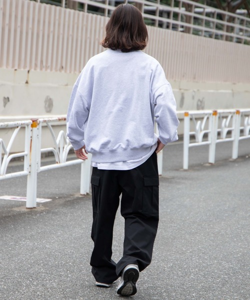 WEGO(ウィゴー)の「WEGO/【セットアップ対象商品】ヘビーウエイト BIGプルオーバー(スウェット・メンズ・グレー系その他/ブラック/ホワイト・MEDIUM/LARGE)」の7枚目の写真