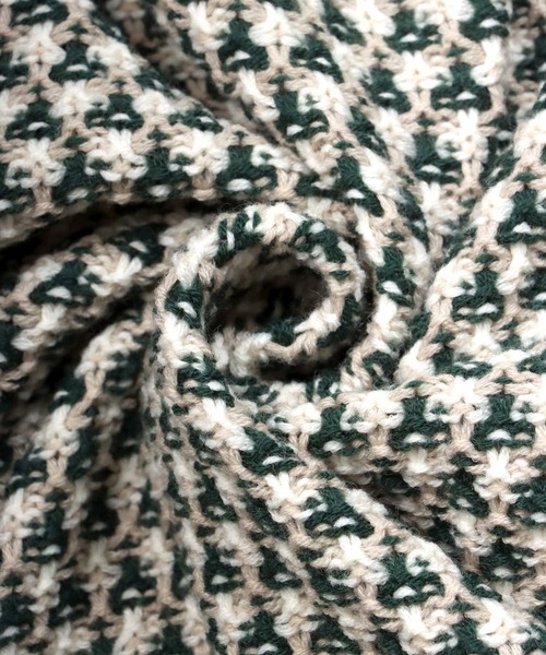 SITRY（シトリー）の「Balloon Sleeve Big silhouette Jacquard Knit Cardigan/バルーンスリーブ ビッグシルエット ジャガード ニット カーディガン/カーデ（カーディガン/ボレロ・メンズ・ブラック/ネイビー/グリーン・M/L/XL）」の9枚目の写真