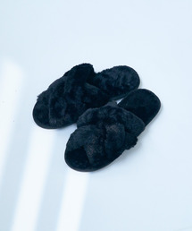 macaroni edge（マカロニエッジ）の「〈macaroni edge/マカロニエッジ〉クロスファー ルームシューズ（ルームシューズ/スリッパ）」