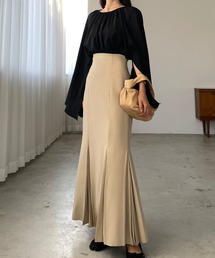 Louere | ハイウエストプリーツマーメイドスカート(スカート)