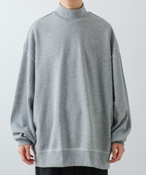 サスステナブルなスウェットハイネック DUBBLEWORKS（ダブルワークス） 】 タートルネックスウェット