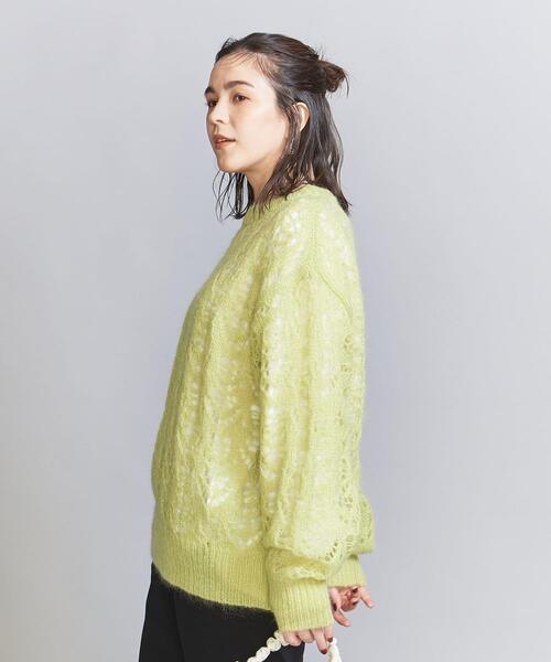 BEAUTY&YOUTH UNITED ARROWS（ビューティーアンドユースユナイテッドアローズ）の「モヘヤブレンド スカシニット プルオーバー（ニット/セーター・レディース・ライラック/ブラック/ホワイト/イエロー・FREE）」の11枚目の写真