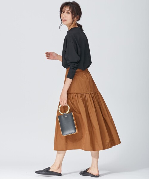 セール】メモリータフタ ティアード スカート（スカート）｜23区