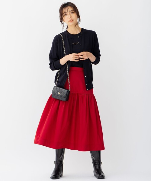 セール】メモリータフタ ティアード スカート（スカート）｜23区