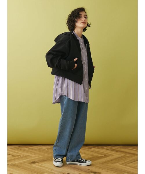 CRAFT STANDARD BOUTIQUE（クラフトスタンダードブティック）の「バンドカラーシャツ（シャツ/ブラウス・レディース・グレー系その他2/グリーン系その他3/ラベンダー/ブルー系その他6/オフホワイト・S/M/L）」の8枚目の写真