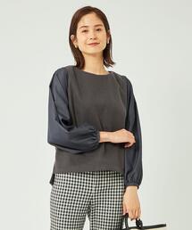 green label relaxing | TRメルトン ドッキング プルオーバー カットソー(Tシャツ/カットソー)