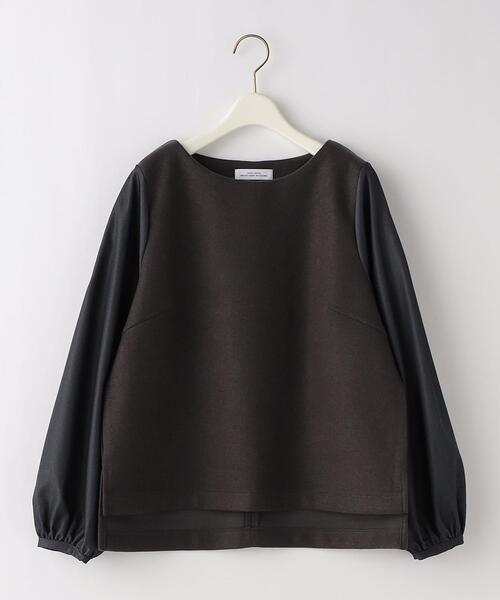 green label relaxing(グリーンレーベルリラクシング)の「TRメルトン ドッキング プルオーバー カットソー(Tシャツ/カットソー・レディース・ベージュ/ブラック/ダークグレー・FREE)」の19枚目の写真