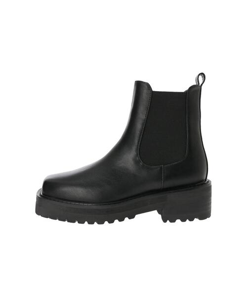 koe(コエ)の「スクエアトゥサイドゴアブーツ(ブーツ・レディース・ブラック・M/L/S)」の13枚目の写真