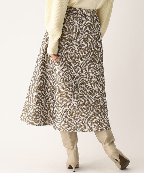OPAQUE.CLIP(オペークドットクリップ)の「◆ジャカードフレアスカート(スカート・レディース・ブラック系/ベージュ系・38/40)」の4枚目の写真