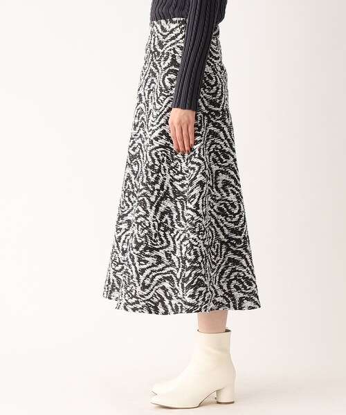 OPAQUE.CLIP(オペークドットクリップ)の「◆ジャカードフレアスカート(スカート・レディース・ブラック系/ベージュ系・38/40)」の18枚目の写真