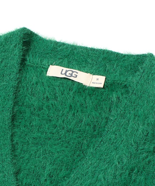 UGG(アグ)の「UGG@mos シャギーニットカーディガン / アグ シャギーニットカーディガン(カーディガン/ボレロ・レディース・グリーン/アイボリー/ブラウン・M/L)」の11枚目の写真