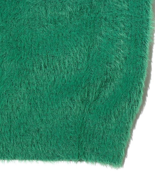 UGG(アグ)の「UGG@mos シャギーニットカーディガン / アグ シャギーニットカーディガン(カーディガン/ボレロ・レディース・グリーン/アイボリー/ブラウン・M/L)」の9枚目の写真