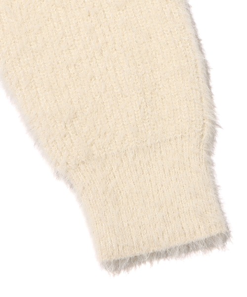 UGG(アグ)の「UGG@mos シャギーニットカーディガン / アグ シャギーニットカーディガン(カーディガン/ボレロ・レディース・グリーン/アイボリー/ブラウン・M/L)」の15枚目の写真