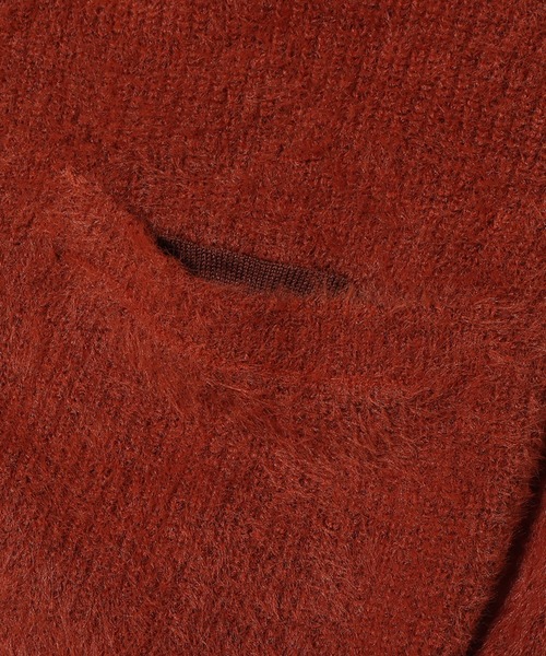 UGG(アグ)の「UGG@mos シャギーニットカーディガン / アグ シャギーニットカーディガン(カーディガン/ボレロ・レディース・グリーン/アイボリー/ブラウン・M/L)」の6枚目の写真