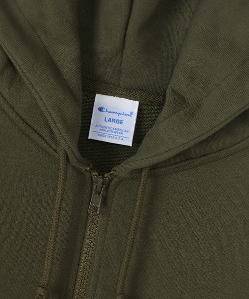 Champion(チャンピオン)の「【Champion/チャンピオン】メンズ ベーシック ジップフーデッドスウェットシャツ(パーカー・メンズ・アーミー・LARGE/MEDIUM/X-LARGE/SMALL)」の5枚目の写真